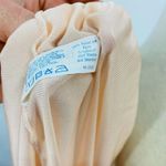 Bali Vintage  Half Slip Peach Nylon Lace Slit Size Small Photo 5