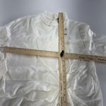 ZARA  Dress Womens Small White Tunic High Neck Ruched Mini Elegant‎ Photo 10