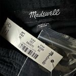 Madewell NWT  Women's Flutter Sleeve Button-Front Mini Dress Poplin Black Size XS Photo 8