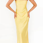 Show Me Your Mumu NWOT  - Taylor Tube Dress size small Color Yellow Luxe Photo 1
