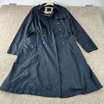 The Limited  Womens Trench Coat Medium Blue Rain Lightweight Jacket Casual Career Photo 0