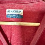 Magellan outdoors Women's Red Long Sleeve Shirt - L - Boyfriend Fit Pocket Tee Photo 2