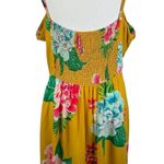 Old Navy  Womens Floral Sundress Sz XXL‎ Yellow Sleeveless Summer Tropical Beachy Photo 1