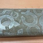 Coach Gold Clutch Signature C Lurex Logo Wallet Photo 2