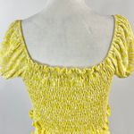 Lush Clothing New Lush Printed Puff Sleeve Smocked Crop Top  Photo 10