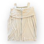 Soft Surroundings  Yellow‎ Cold Shoulder Full zip long sleeve top Size M Photo 3