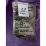 Anthropologie  Lilac Embroidered Puff Sleeve Blouse Cotton Eyelet Lace Top XS Photo 2