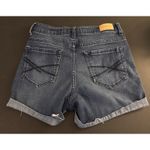Aeropostale 🩵🩵 Women's High-Waisted Midi Dark Wash Denim Shorts, Size 0🩵🩵 Photo 3