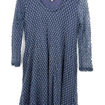 Lilka size Small blue‎ polka dot long sleeve dress lined Blue Photo 0