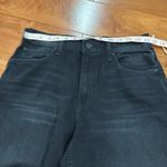 NWT MOTHER Women's The Spinner Zip Sneak Wide Leg Jeans In Magic Black Size 27 Photo 8