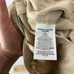 Boden Crop Linen Straight Wide Leg Trouser Tan Oatmeal Size 4 Photo 11