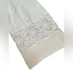 Suzi Chin for Maggy Boutique White Lace Trimmed Dress. Size 12 Photo 5