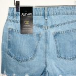 Blue Age Distressed High Rise Light Wash Jeans Shorts Size 29 Photo 6
