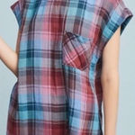 Anthropologie ✨ Akemi + Kin Cap Sleeve Plaid Tunic✨ Photo 0