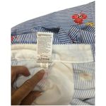 Old Navy Pinstripe Floral Twill Everyday Shorts Blue 4 Photo 5