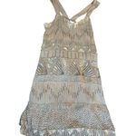 French Connection  Champagne Beaded Dress - Size 6 Photo 5
