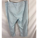 Lands' End  Blue And White Mid Rise Slim Leg Pant size 14P Photo 5