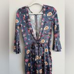 Victoria's Secret Women's Sz S Luxe Satin One Piece Sexy Keyhole Jumpsuit Floral Photo 12