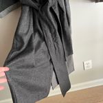 Vintage 70’s designer Oleg Cassini gray two toned wool button midi shift dress Size 14 Photo 7