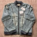 Sandrine Rose Women’s Original Zip Bomber Vermont Denim Full Zip Jacket Sz M NWT Size M Photo 2