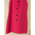 Sail To Sable STS  Hot Pink Cowl High Neck Sleeveless Dress Button back EUC XS Photo 7