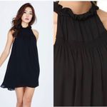 Stone Cold Fox  Revolve ruffle‎ halter black swing dress LBD size medium large Photo 1