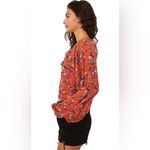 Free People Final Rose Blouse In Rust Combo Size XS NWT $98 Photo 3