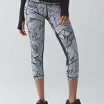 Lululemon Pace Rival Crop (Full-On Luxtreme) Dottie Tribe White Black Size 4 Photo 0