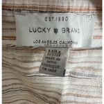 Lucky Brand  Square Neck Linen Blend Cropped Loose Fit Striped Tank Photo 2