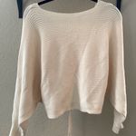 Boutique cream open back sweater Multi Size M Photo 0
