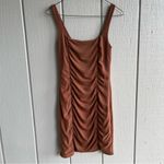 Aritzia NWOT Wilfred Lydia Bodycon Ruched Dress in Epicurean Brown Size S Photo 1