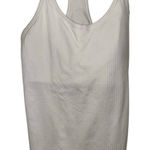 Lululemon Women's  White Ribbed Racerback Tank Top Size 6 Photo 0