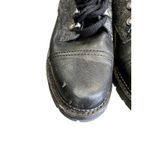 Frye  Faux Fur Leather Moto Boots in Black Photo 3