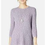 J.Jill Pure Jill Lavender Lilac Purple Asymmetric Knit 3/4 Sleeve Sweater Sz XL Photo 1