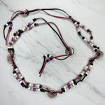 Western Concho Beaded Tie Belt Size Small S Photo 1