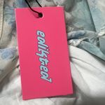 Edikted  Light Blue Floral Ruffle Top Photo 7