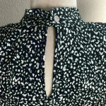 ZARA | Animal Print Long Sleeve Mini Dress Shoulder Pads Size Small Photo 7