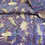 J. Jill Linen Sleeveless Floral Dress w Pockets Purple Medium LARGE Photo 3