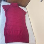 Heart N Crush Knit Mock Neck Mini Dress Size Medium Pink Photo 7