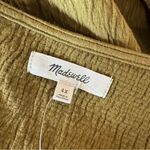 Madewell ‎ Tops Womens Knit Lightspun Ruched-Front Crop Spiced Olive Plus 4X NEW Photo 6