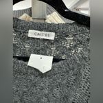 Charcoal Cable Knit Sweater for Women Gray Size L Photo 4
