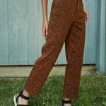 Universal Threads NWOT Brown Black Leopard Animal Print Straight Leg Jeans Ankle High Rise New Photo 0