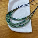 Anthropologie  Blue shinny‎ Stones Necklace Photo 2