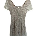 Lovposh Boutique Lace Romper Ivory Large Photo 0