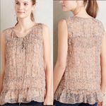 Anthropologie Floreat Calla Floral Lace Up Tank 0 Photo 1