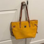 Dooney & Bourke  Mustard Yellow Bailey Tote Eva Tote with Tan Accents leather Photo 1