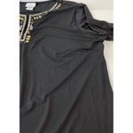Jaclyn Smith Embellished Black Long Sleeve Tunic Top XL EG Photo 7