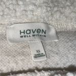 Haven Well Within Sherpa Funnel Neck Tunic White Size XS Photo 6