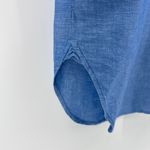 J.Crew  Classic Fit Beach Shirt Blue Linen Cotton Tunic Dress Long Sleeve Medium Photo 1