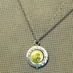Silpada  Silver Gold Two Tone Two-Sided Convertible 4-Way Pendant Necklace N3432 Photo 8